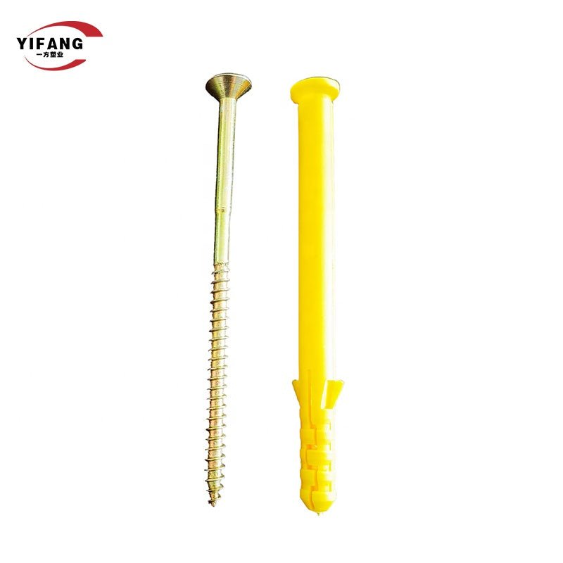 Bu lông nở nhựa 8mm tường khô màu vàng - Daisan Store