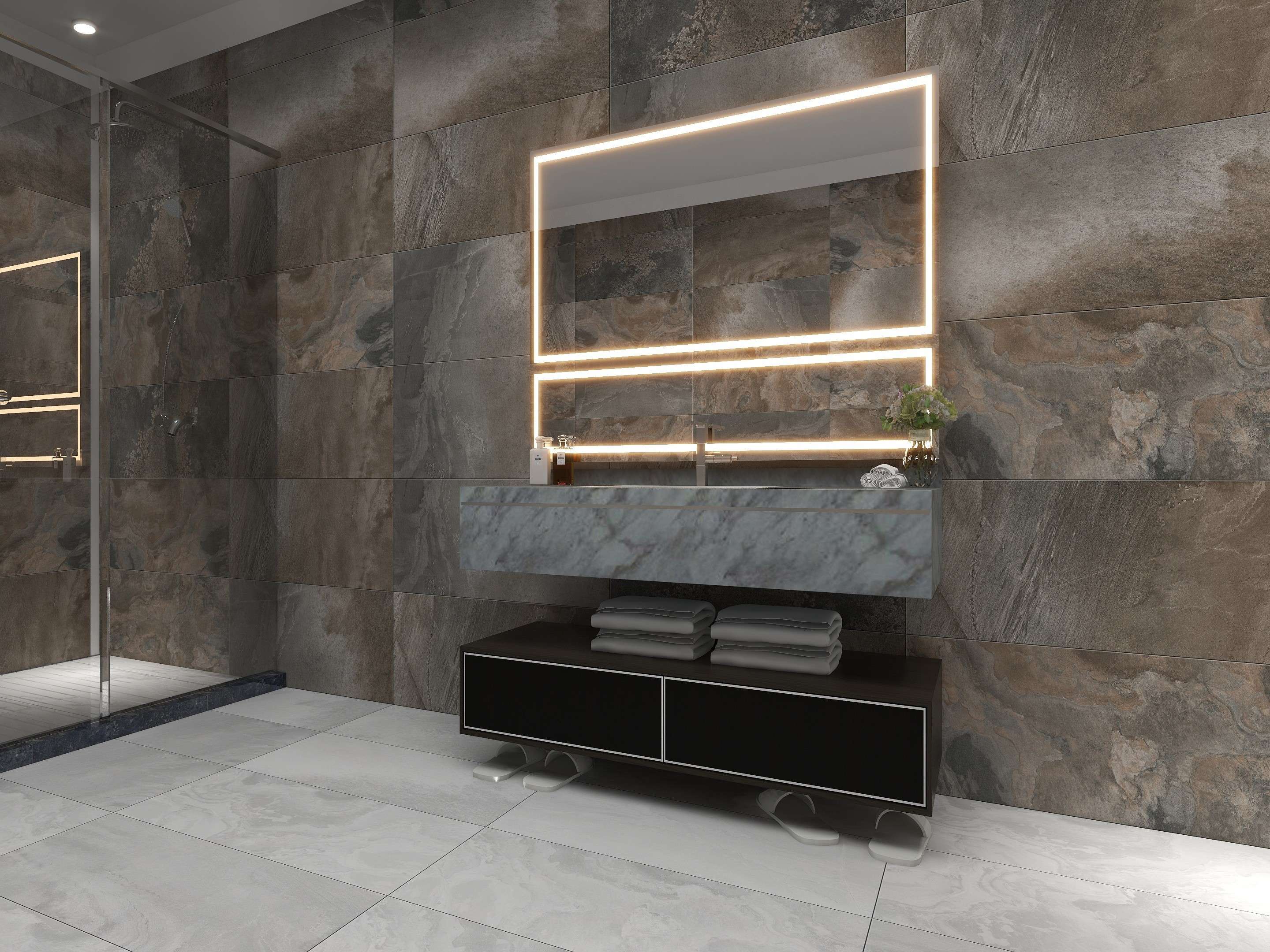 Gạch Men Matt Tinh Thể Nhạt 400x800 Mã C48CS704