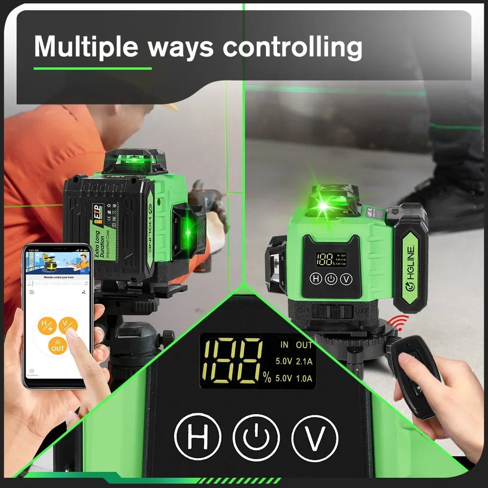 Cân Laser 16 Dòng 4D 360 Độ Ngang Dọc Pin Liion 6000mAh - Daisan Store