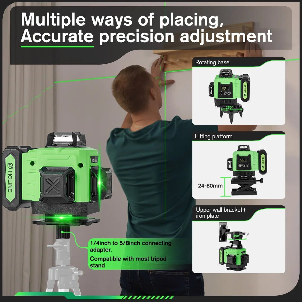 Cân Laser 16 Dòng 4D 360 Độ Ngang Dọc Pin Liion 6000mAh - Daisan Store