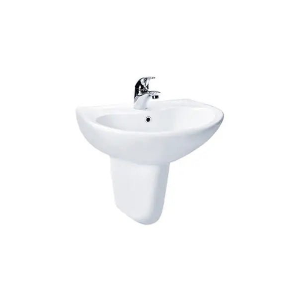 Chậu lavabo treo tường LHT240CS chân lửng LHT240CSW - Daisan Store