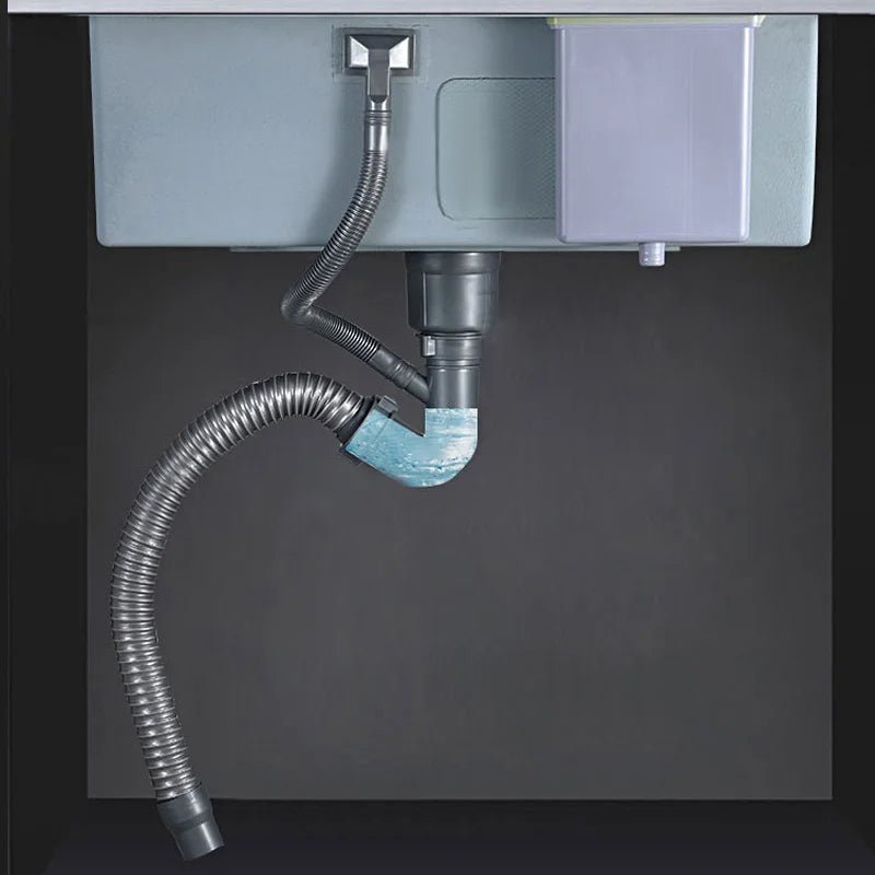 Chau Rua Bep Inox Mot Ngan Hinh Chu Nhat Lap Ban Rua Rau - Daisan Store