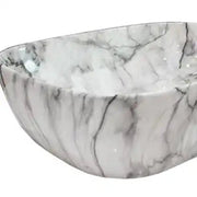 Chậu rửa mặt bằng đá cẩm thạch Chậu rửa tay bán chạy thời trang Chậu rửa mặt gắn tường Chậu rửa mặt lỗ đơn hiện đại Hình dạng đặc biệt CE - Daisan Store