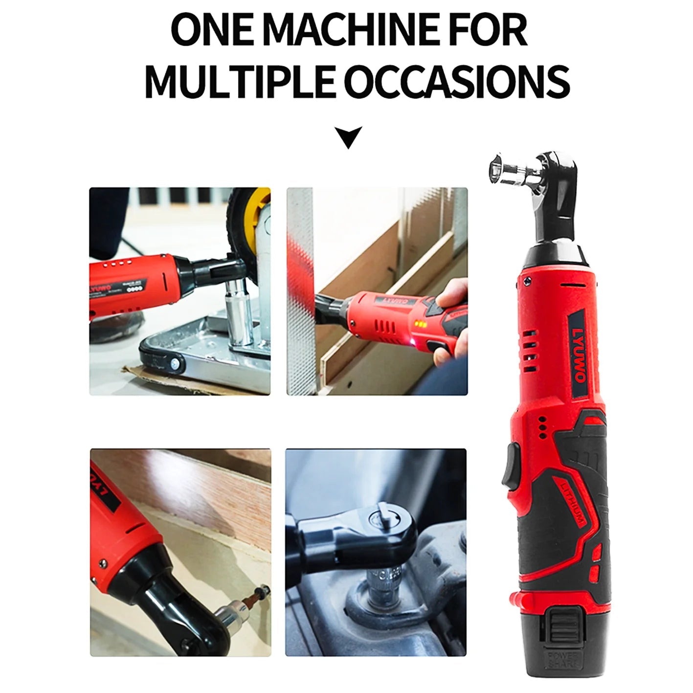 Co Le Dien Goc 90 Do 12V Pin Lithium Nho Gon Cho Khoang Hep - Daisan Store