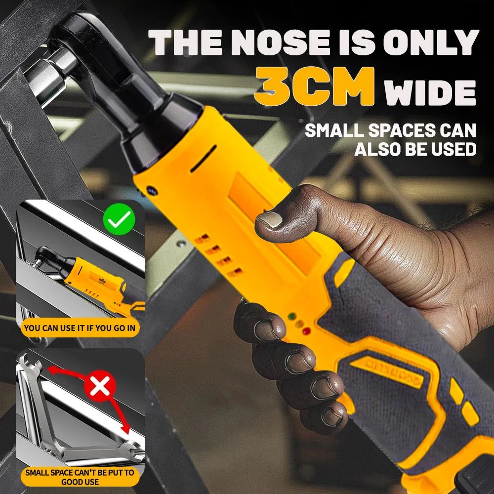 Cờ Lê Quay Điện 12V Có Pin Lithium Góc 90 Độ Nhẹ Cho Gara - Daisan Store