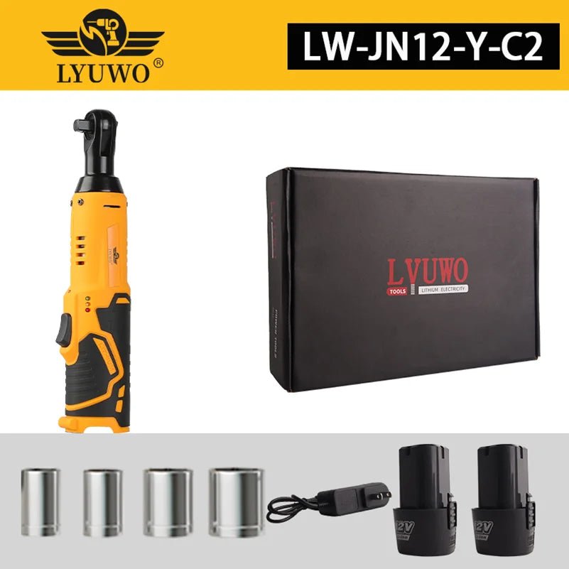 Cờ Lê Quay Điện 12V Có Pin Lithium Góc 90 Độ Nhẹ Cho Gara - Daisan Store