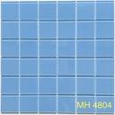 Gạch mosaic thủy tinh nhập khẩu, Thủy tinh xanh dương, KT viên 48x48mm, KT vỉ 300mm x 300mm, MH 4804 (1 thùng 22 vĩ = 2m2)