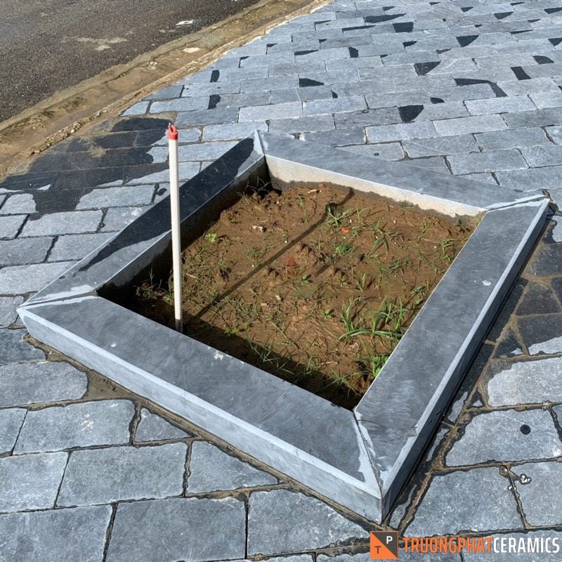 Đá bó bồn cây xanh đen - Daisan Store