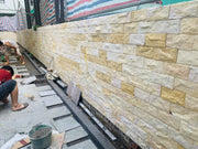 Đá bóc vàng chẻ tay ốp trang trí - Daisan Store