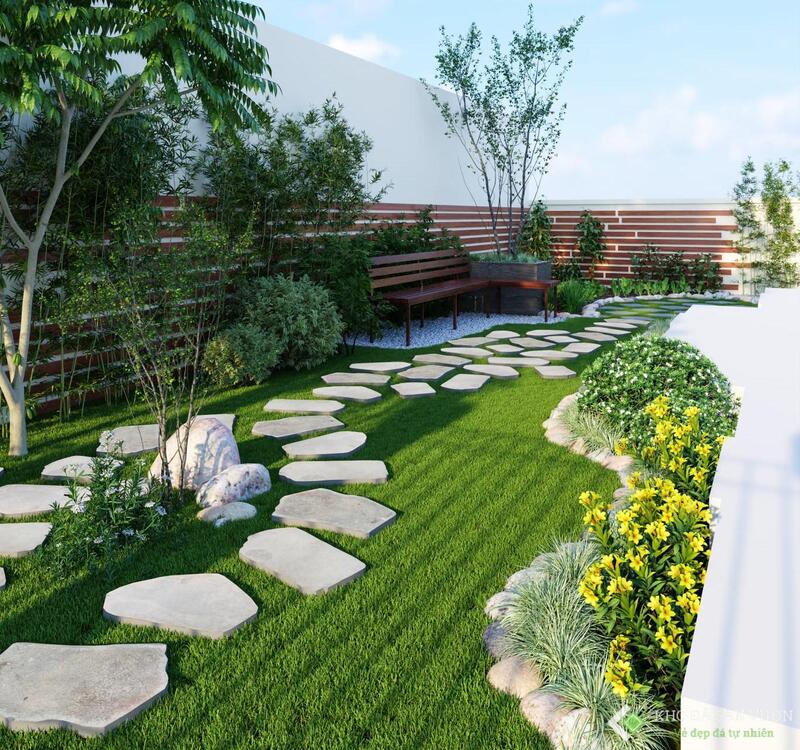 Đá bước dạo tự nhiên trắng xám - Daisan Store