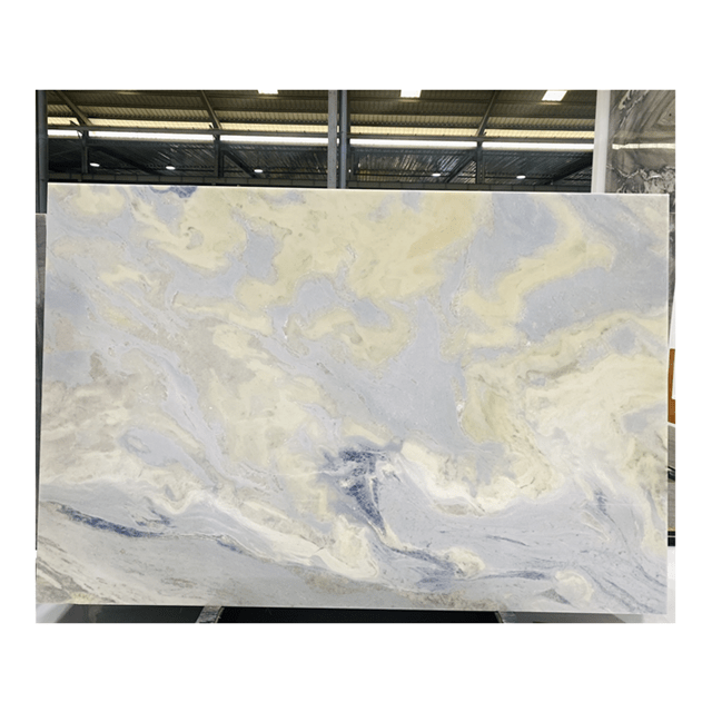 Đá cẩm thạch Onyx xanh biển được đánh bóng cho đá tự nhiên Aurora Jade Marmo Slab - Daisan Store