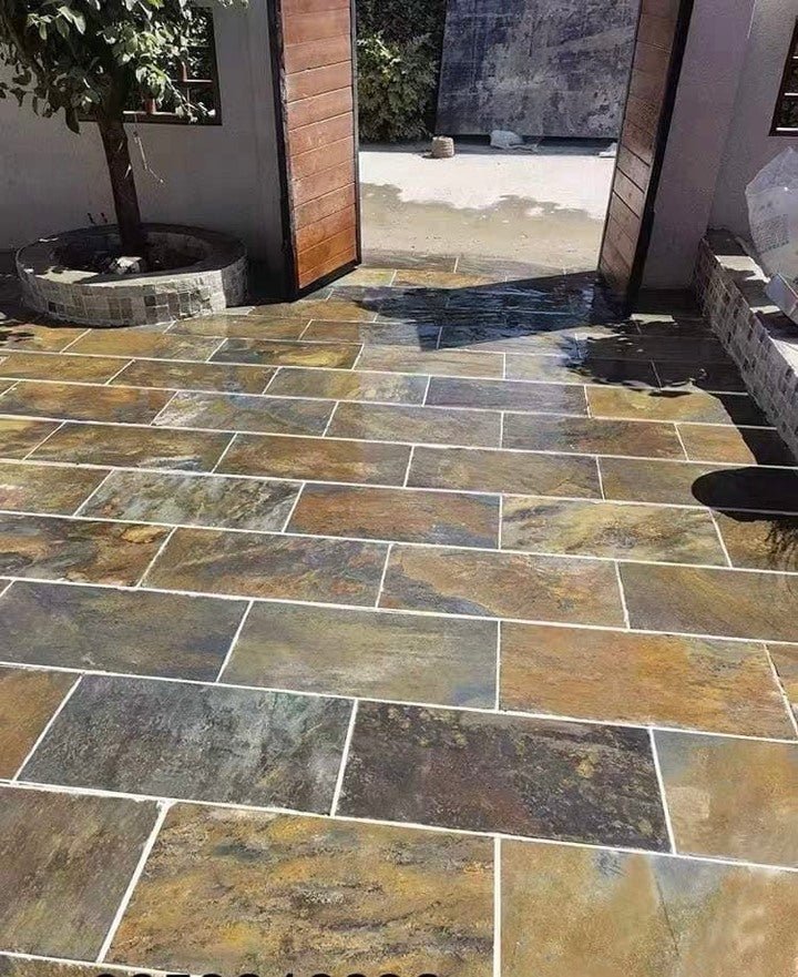 Đá đa sắc lát sân: Vẻ đẹp tự nhiên cho không gian ngoại thất - Daisan Store