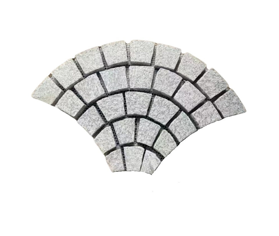 Đá granite hình quạt trắng tùy chỉnh cho lát sàn ngoài trời - Daisan Store