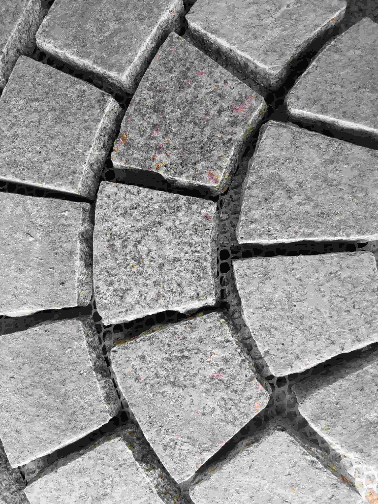 Đá granite hình quạt trắng tùy chỉnh cho lát sàn ngoài trời - Daisan Store