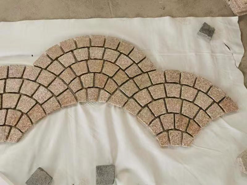 Đá granite hình quạt trắng tùy chỉnh cho lát sàn ngoài trời - Daisan Store