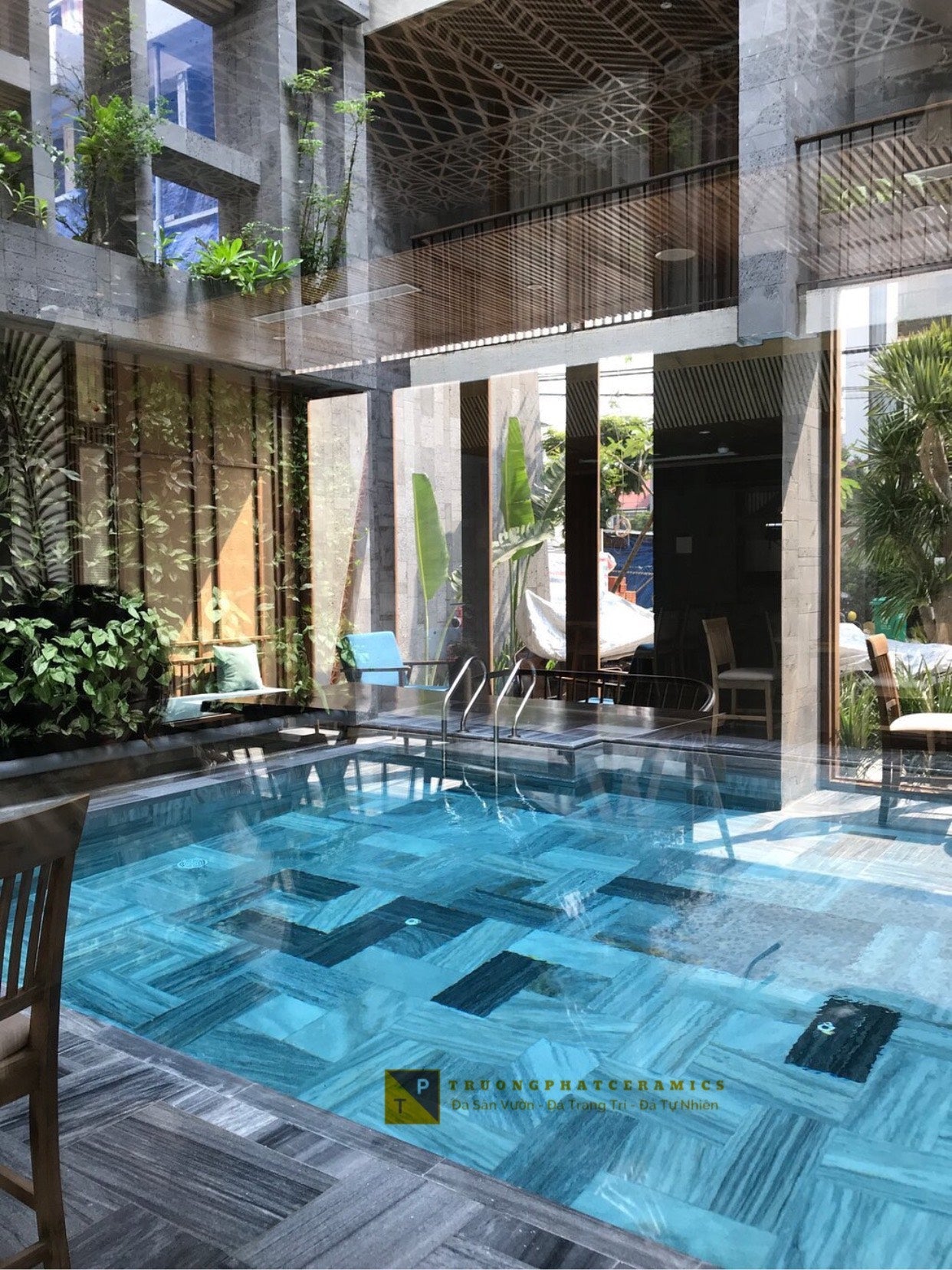 Đá lát hồ bơi : Điểm nhấn cho không gian mát mẻ  - Daisan Store