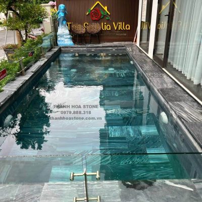 Đá sọc dưa ốp hồ bơi