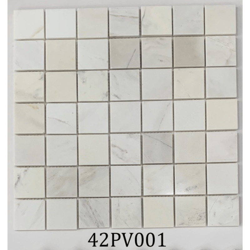 Đá Mosaic trắng sữa chip 42x42 42PV001 - Daisan Store