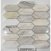 Đá mosaic tự nhiên vân gỗ lục giác dài đánh bóng LD82P001.2 - Daisan Store