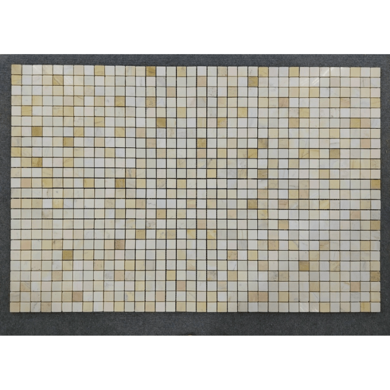 Đá Mosaic vàng chip vuông bóng 23PV002 - Daisan Store