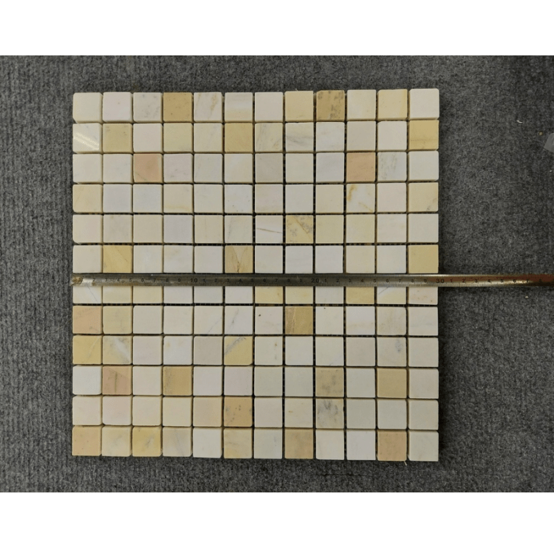 Đá Mosaic vàng chip vuông bóng 23PV002 - Daisan Store
