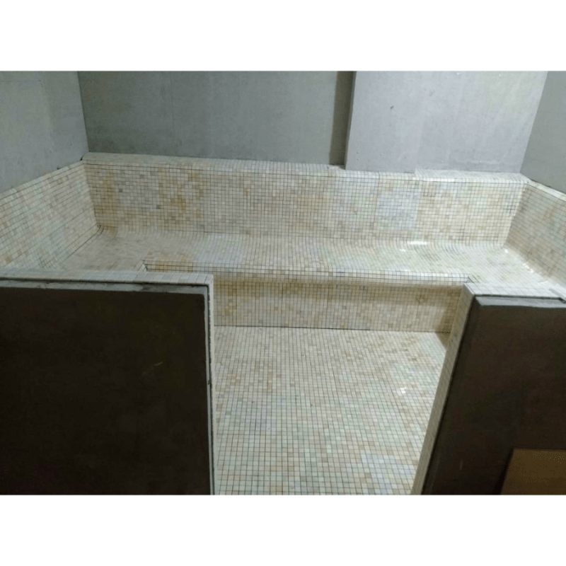 Đá Mosaic vàng chip vuông bóng 23PV002.1 - Daisan Store