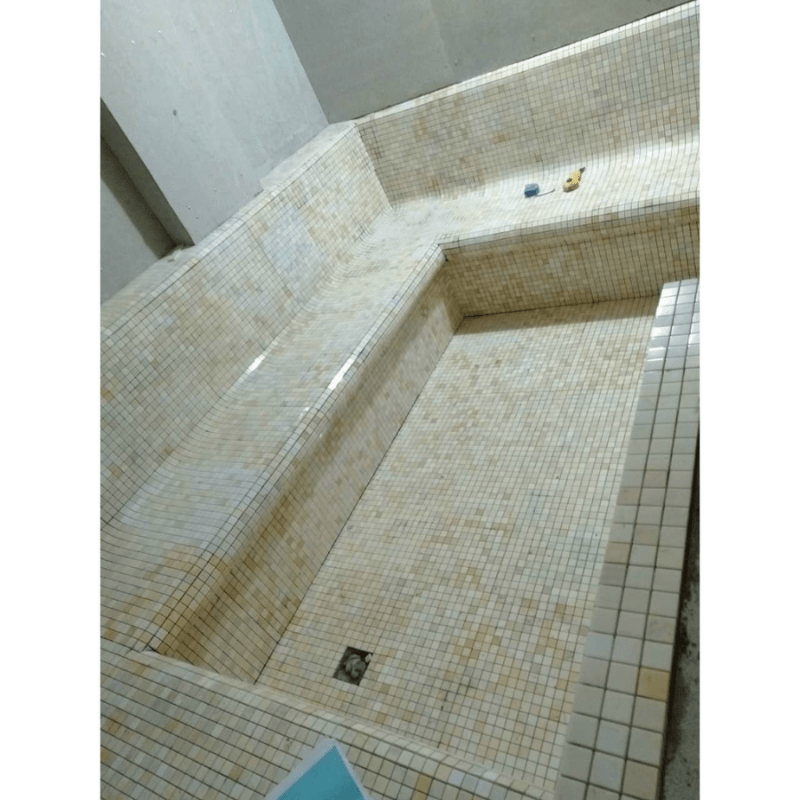 Đá Mosaic vàng chip vuông bóng 23PV002.1 - Daisan Store