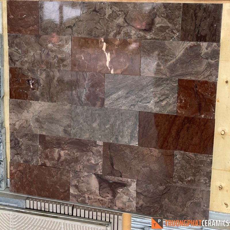 Đá ốp tường cẩm thạch đỏ lựu 10×20 - Daisan Store