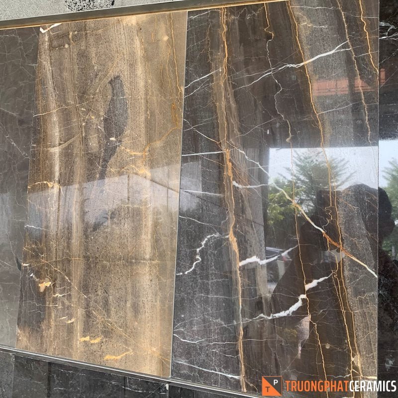 Đá ốp tường cẩm thạch nâu vân vàng - Daisan Store
