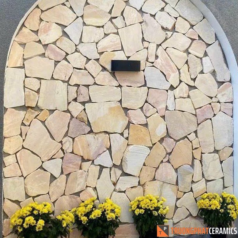 Đá ốp tường đá rối vàng quay - Daisan Store