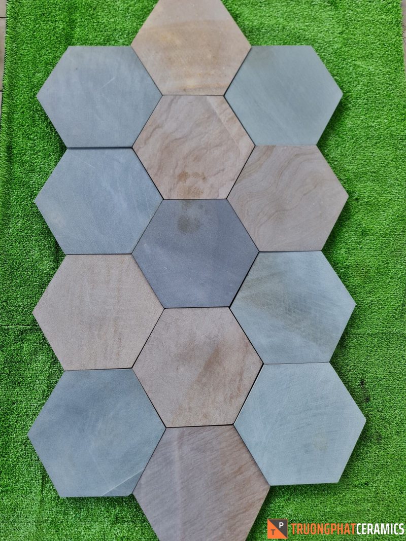 Đá ốp tường lục giác đa màu - Daisan Store