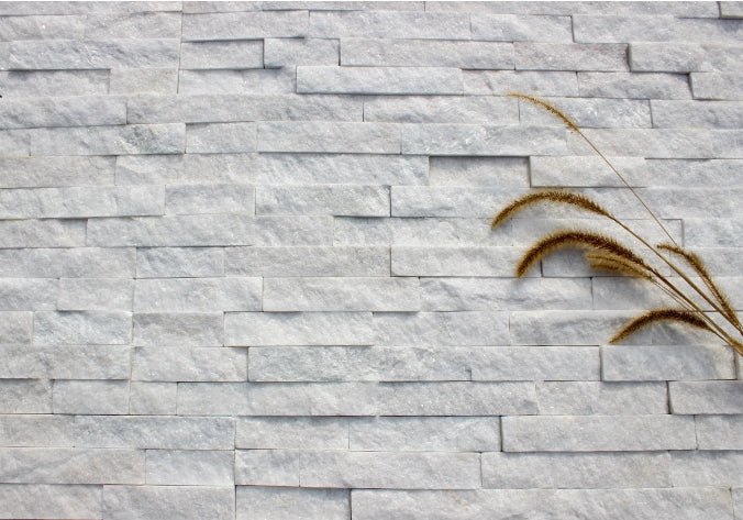Đá ốp tường ngoại thất màu trắng Culture Stacked Strip - Daisan Store