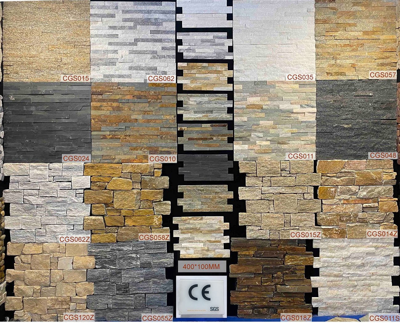 Đá ốp tường ngoại thất màu trắng Culture Stacked Strip - Daisan Store