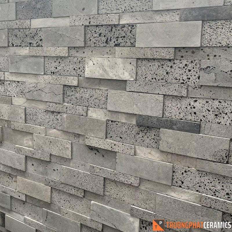 Đá ốp tường ong xám 3d QD - Daisan Store