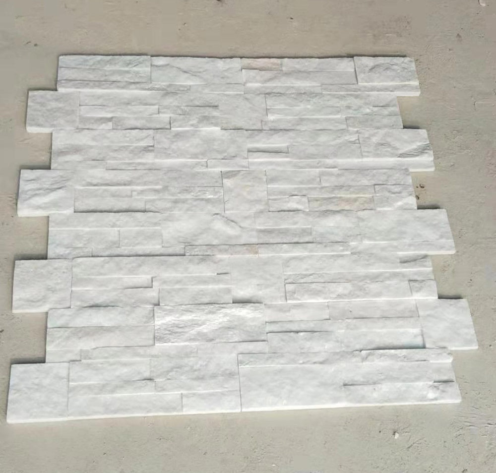 Đá ốp tường văn hóa xếp chồng màu trắng trang trí trong nhà - Daisan Store