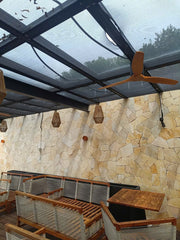 Đá Rối Vàng Quay Trang Trí Ốp Tường Sân Vườn - Daisan Store