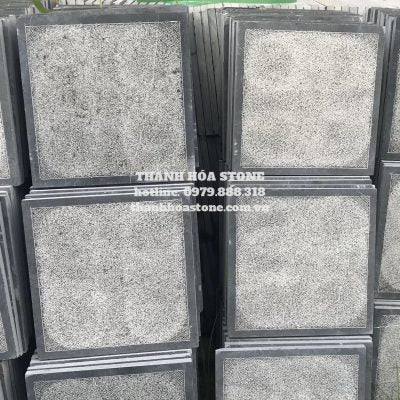 Đá xanh đen băm trừ viền