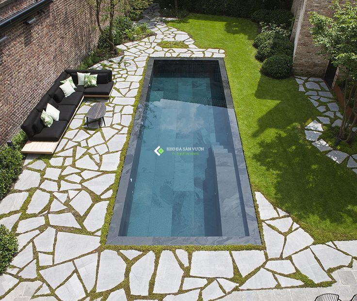 Đá xanh xám lát hồ bơi - Daisan Store