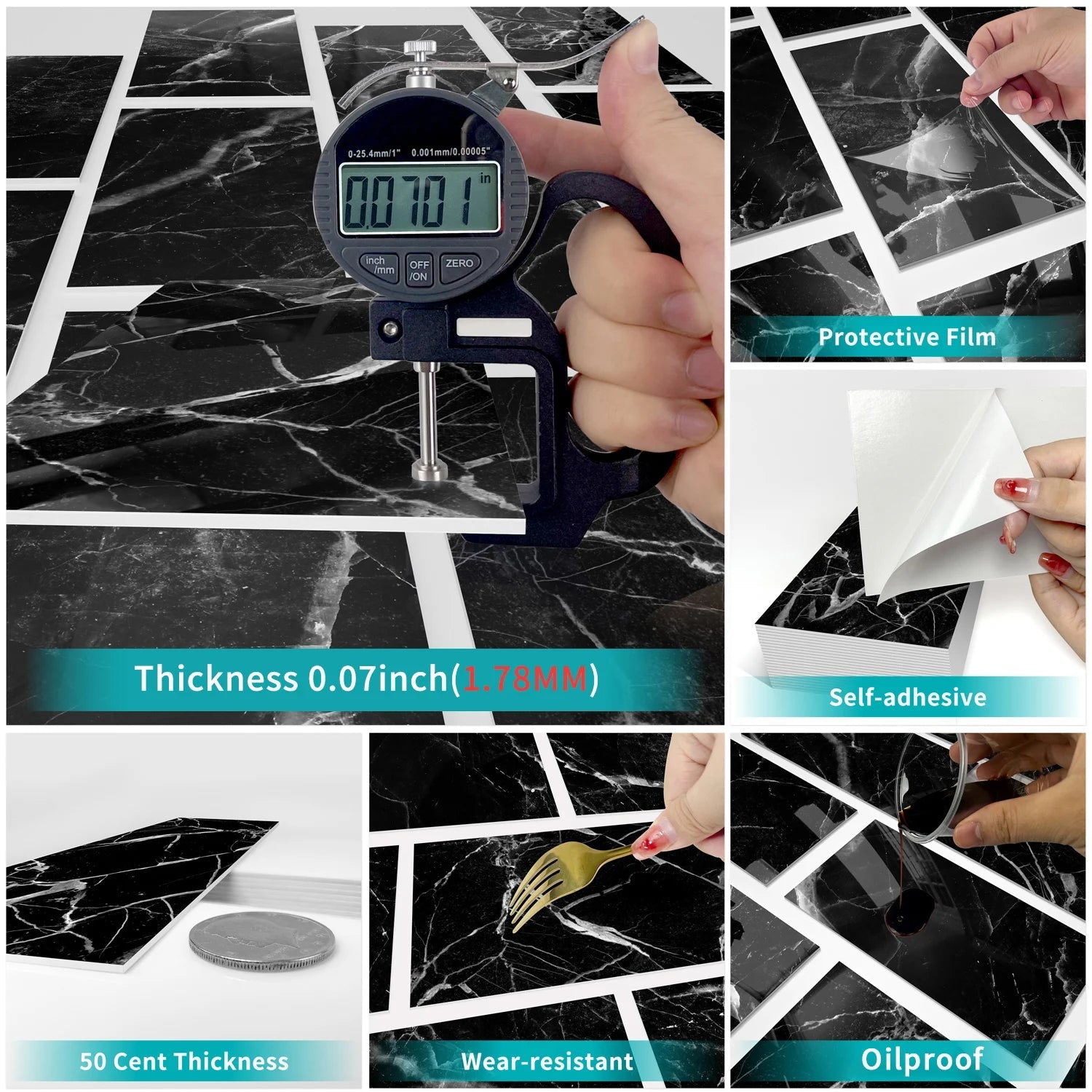 Dán Gạch Ceramic Tự Dính Phòng Tắm Và Bếp Chống Thấm - Daisan Store