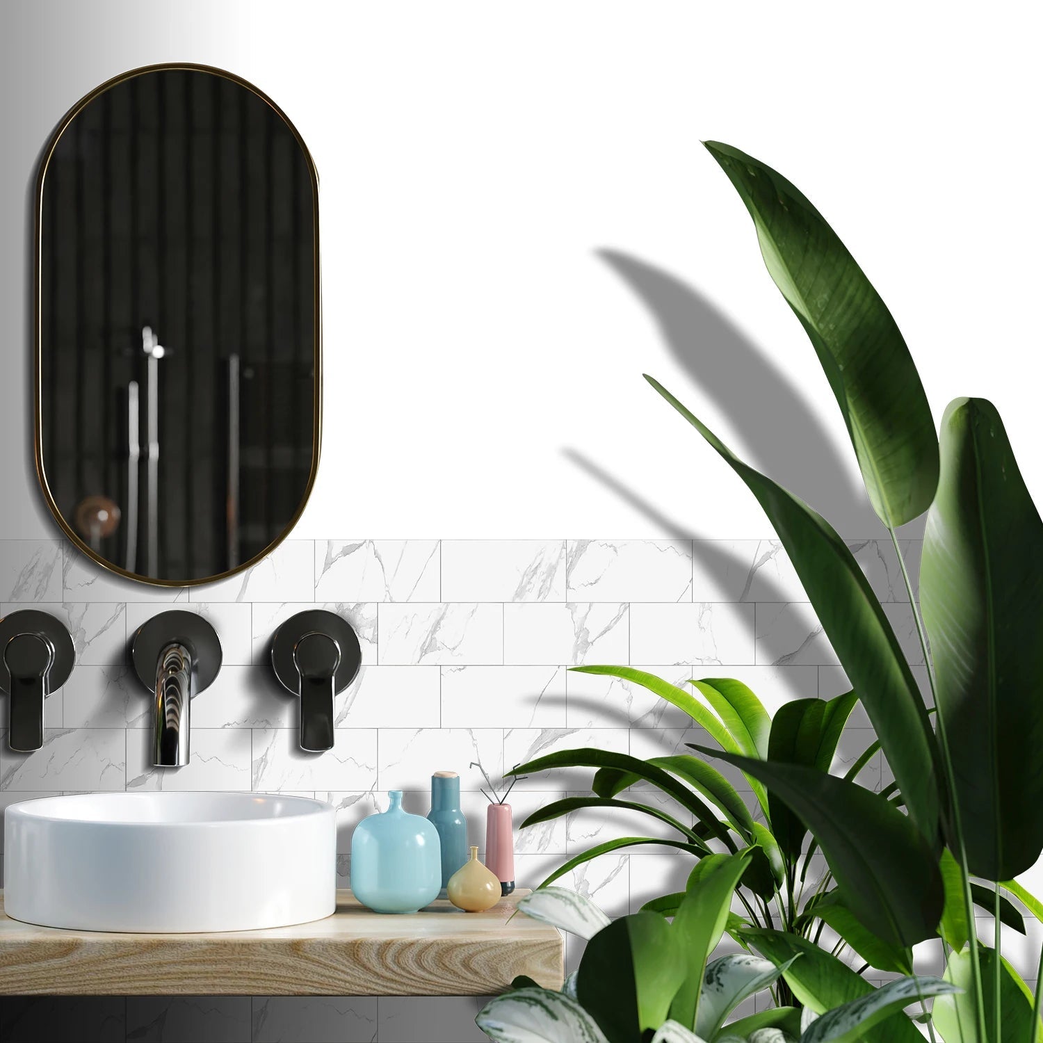 Dán Gạch Ceramic Tự Dính Phòng Tắm Và Bếp Chống Thấm - Daisan Store