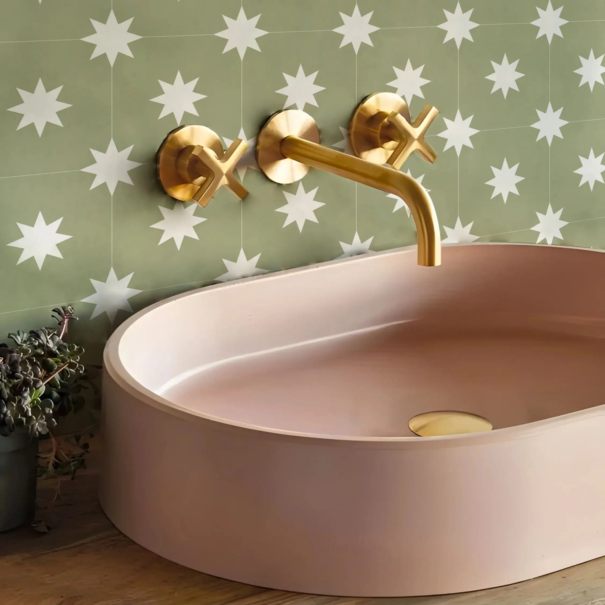 Dán Gạch Trang Trí Nhà Hiện Đại Với Sao 3 Màu Vinyl - Daisan Store