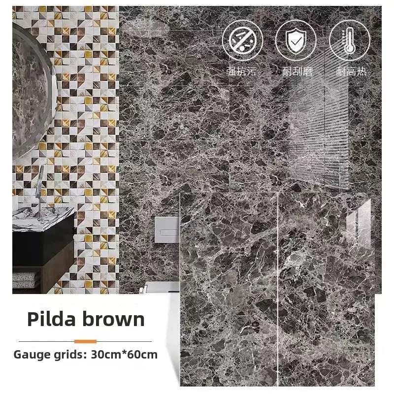 Dán Gạch Trang Trí PVC Marble 30cm X 60cm Tường Phòng Tắm - Daisan Store
