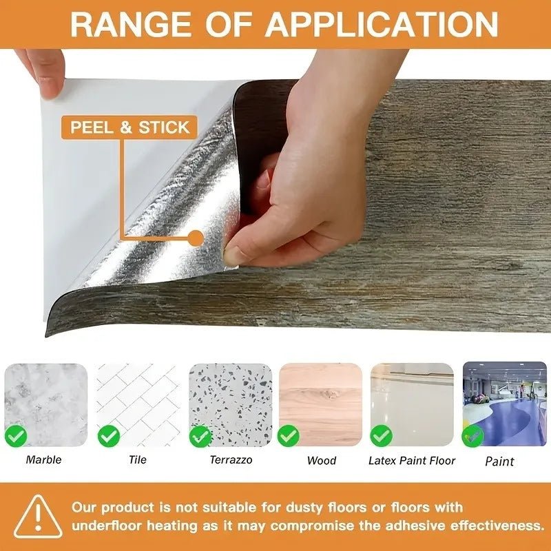 Dán Sàn Giả Gỗ Tự Dính Chống Thấm Peel And Stick Tại Nhà - Daisan Store