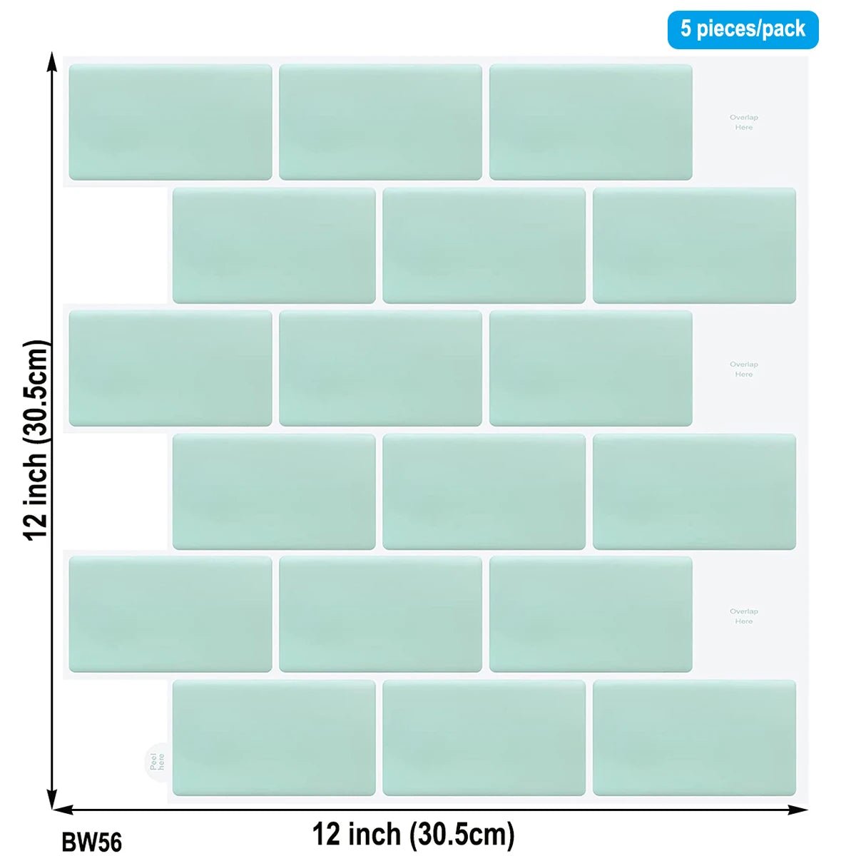 Dan Tuong 3D Chong Tham Bep 12x12 Inch Mieng Dan Dinh Manh - Daisan Store
