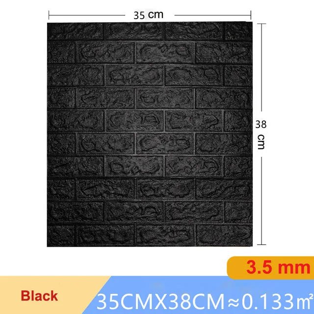 Dan Tuong 3D Gach Gia 20 Mieng Chong Tham Phong Ngu DIY - Daisan Store