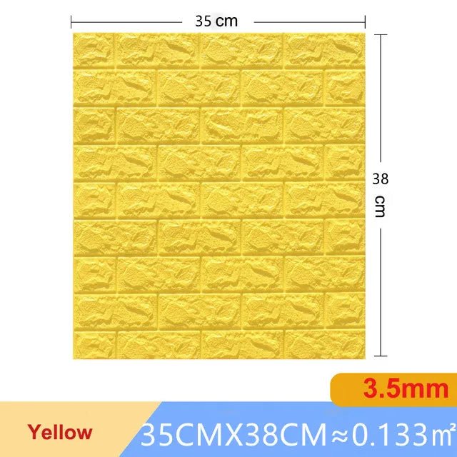 Dan Tuong 3D Gach Gia 20 Mieng Chong Tham Phong Ngu DIY - Daisan Store