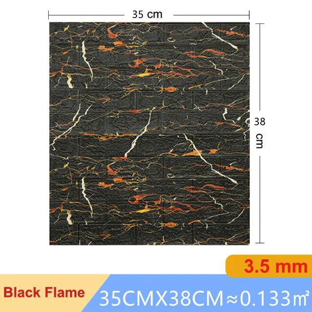 Dan Tuong 3D Gach Gia 20 Mieng Chong Tham Phong Ngu DIY - Daisan Store