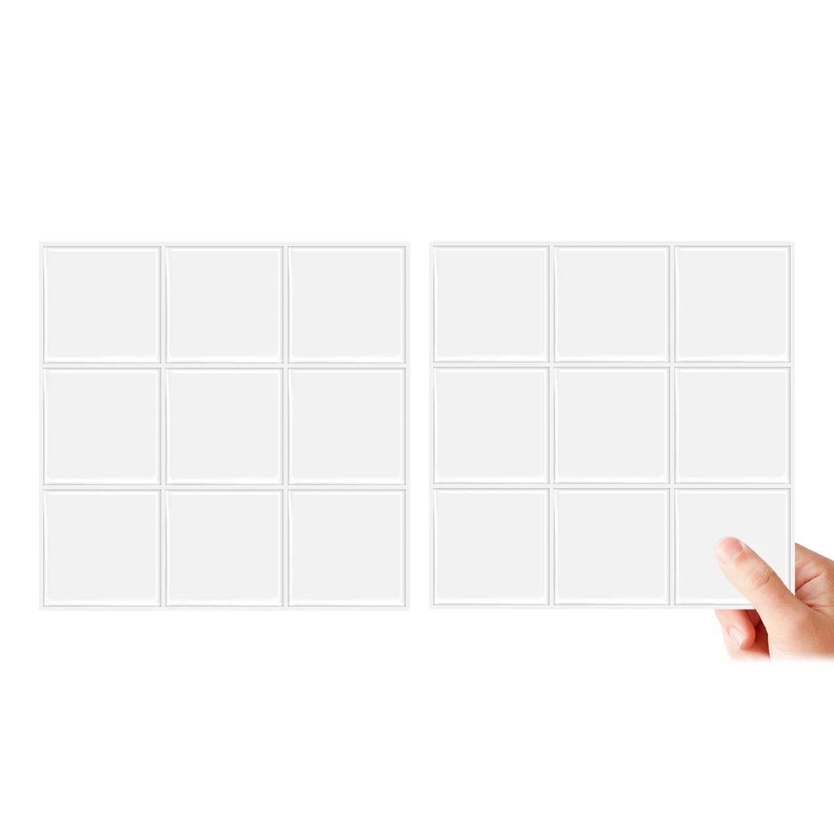 Dán Tường Gạch Ốp Vinyl DIY Chống Nước Màu Trắng Tấm - Daisan Store