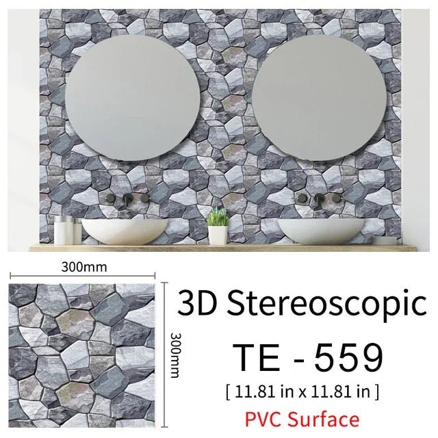 Dan Tuong Gach PVC Nhai Chong Tham 15 Mieng Phong Khach - Daisan Store