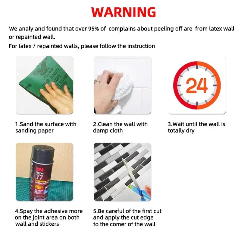 Dan Tuong Gach PVC Nhai Chong Tham 15 Mieng Phong Khach - Daisan Store